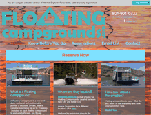 Tablet Screenshot of floatingcampgrounds.com